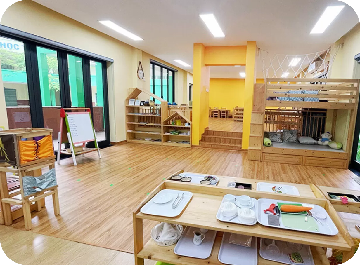 Hệ thống phòng học Montessori tiêu chuẩn