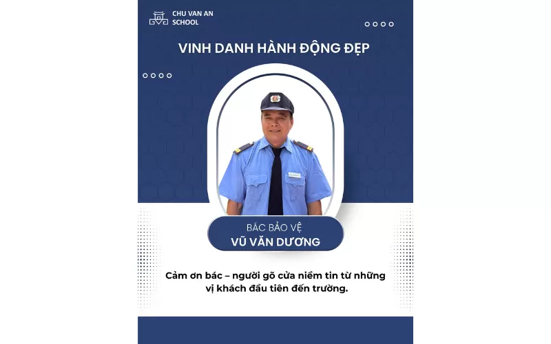 VINH DANH BÁC VŨ VĂN DƯƠNG – NGƯỜI “GIỮ CỬA” CỦA NHỮNG YÊU THƯƠNG