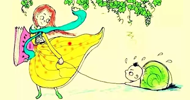 Bài viết dành cho cha mẹ: Câu chuyện ''Dắt ốc sên đi dạo