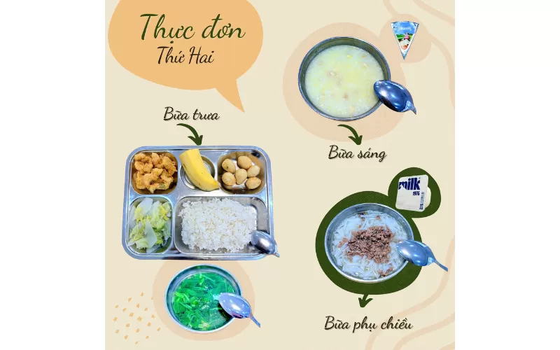 MỘT TUẦN Ở MẦM NON CHU VĂN AN – CON ĂN GÌ?